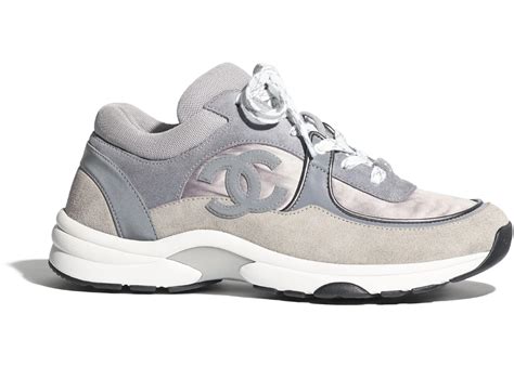 grey chanel sneakers|chanel trainer sneakers.